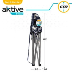 AKTIVE - Chaise De Camping Avec Porte-Gobelet Et Poignée De Transporte -Équipement De Natation Boutique aktive chaise de camping avec porte gobelet et poignee de transporte 6