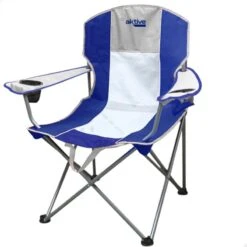 AKTIVE - Chaise De Camping XL Avec Porte-Gobelet, Accoudoirs Et Poignée