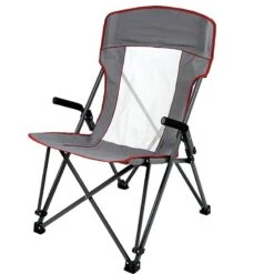 AKTIVE - Chaise Pliante Anti-Basculement, Chaise De Camping Ou Plage, Gris