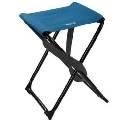 AKTIVE Tabouret Pliable, Chaise Camping, Résistant, Acier, 32x27x45 Cm, Bleu
