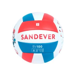 Ballon De Beach Volley 100 Classic Cousu Taille 3 Junior Rose Indienne
