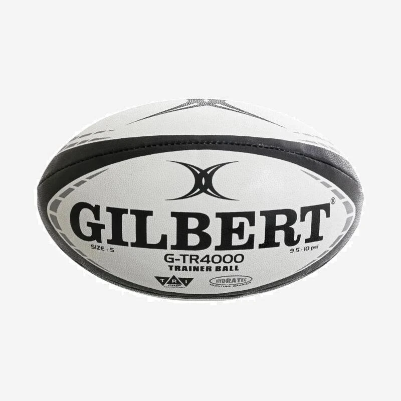 Ballon De Rugby Taille 5 - Gilbert Gtr4000 Blanc Noir 1 Ballon De Rugby Taille 5 - Gilbert Gtr4000 Blanc Noir