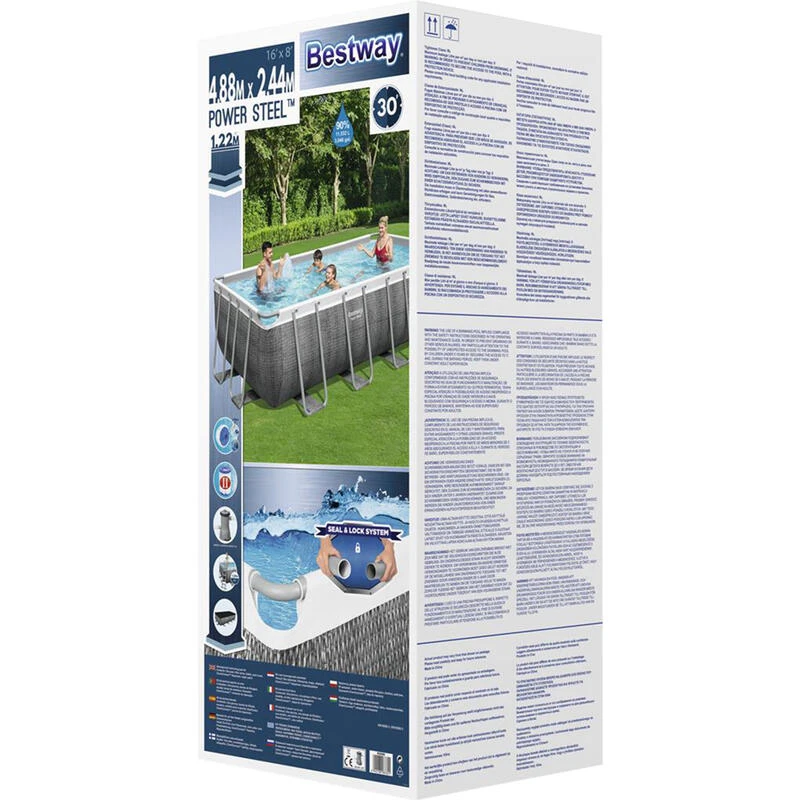 Bestway Ensemble De Piscine Power Steel Frame Rattan 488 2 Bestway Ensemble De Piscine Power Steel Frame Rattan 488 – Image 2