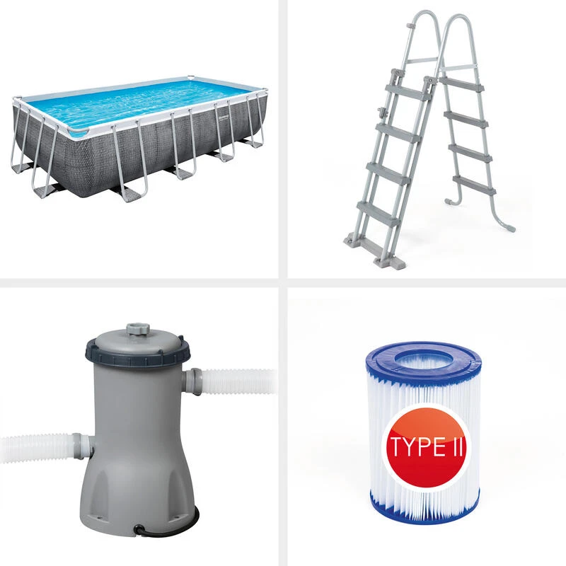 Bestway Ensemble De Piscine Power Steel Frame Rattan 488 3 Bestway Ensemble De Piscine Power Steel Frame Rattan 488 – Image 3