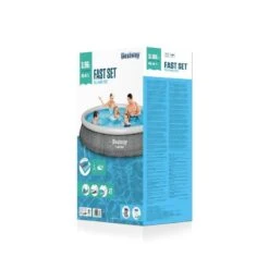Bestway - Fast Set - Piscine Gonflable - 396x84 Cm - Ronde -Équipement De Natation Boutique bestway fast set piscine gonflable 396x84 cm ronde 3