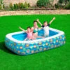 Bestway Happy Flora Piscine Gonflable 229 X 152 X 56 Cm