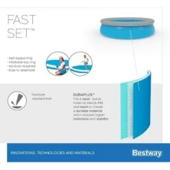 Bestway Piscine Fast Set - 457x122 Cm - Forfait Piscine -Équipement De Natation Boutique bestway piscine fast set 457x122 cm forfait piscine 6