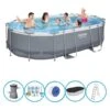 Bestway Piscine Power Steel - Forfait Piscine - 488x305x107 Cm