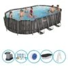 Bestway Piscine Power Steel - Forfait Piscine - 610x366x122 Cm