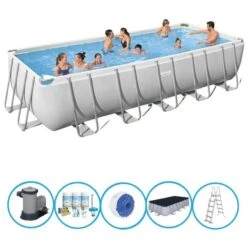 Bestway - Piscine Power Steel - Forfait Piscine - 640x274x132 Cm
