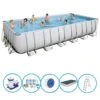 Bestway - Piscine Power Steel - Forfait Piscine - 732x366x132 Cm