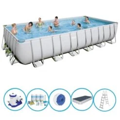 Bestway - Piscine Power Steel - Forfait Piscine - 732x366x132 Cm