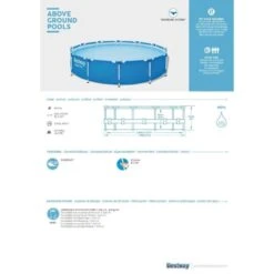 Bestway Piscine Steel Pro 366x76 Cm - Forfait Piscine -Équipement De Natation Boutique bestway piscine steel pro 366x76 cm forfait piscine 5