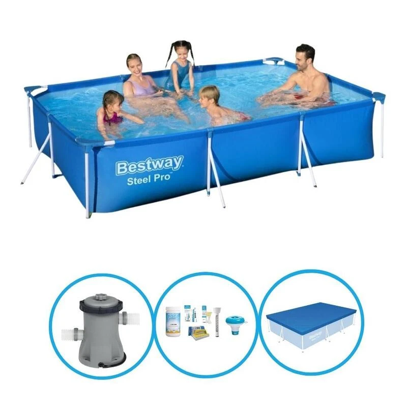 Bestway Piscine Steel Pro - Forfait Piscine - 300x201x66 Cm 1 Bestway Piscine Steel Pro - Forfait Piscine - 300x201x66 Cm