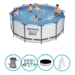 Bestway Piscine Steel Pro MAX - Forfait Piscine - 366x122 Cm