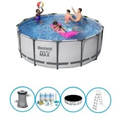 Bestway Piscine Steel Pro MAX - Forfait Piscine - 396x122 Cm