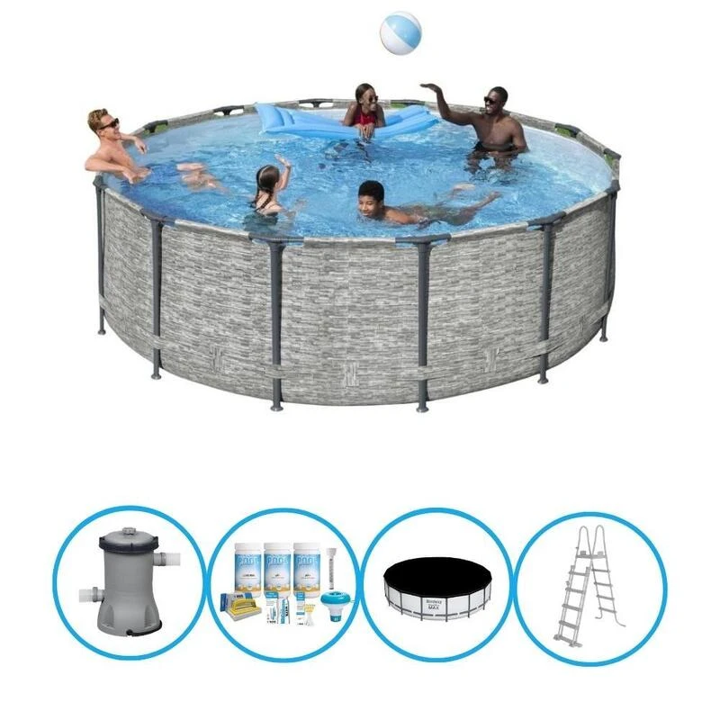 Bestway - Piscine Steel Pro MAX - Forfait Piscine - 427x122 Cm 1 Bestway - Piscine Steel Pro MAX - Forfait Piscine - 427x122 Cm