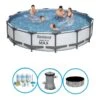 Bestway Piscine Steel Pro MAX - Forfait Piscine - 427x84 Cm