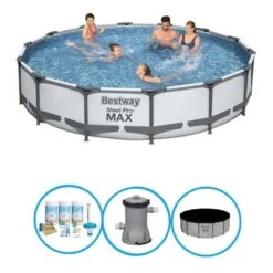 Bestway Piscine Steel Pro MAX - Forfait Piscine - 427x84 Cm