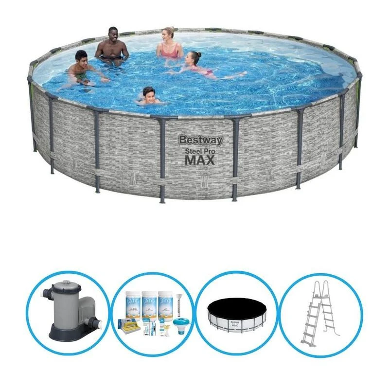 Bestway - Piscine Steel Pro MAX - Forfait Piscine - 549x122 Cm 1 Bestway - Piscine Steel Pro MAX - Forfait Piscine - 549x122 Cm