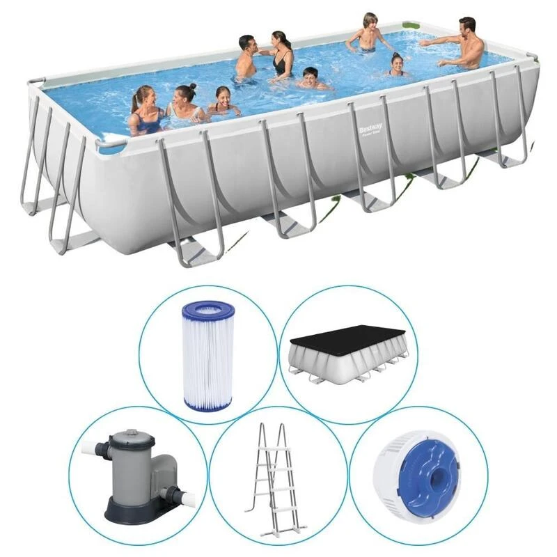 Bestway - Power Steel - Piscine Tubulaire - 640x274x132 Cm - Rectangulaire 1 Bestway - Power Steel - Piscine Tubulaire - 640x274x132 Cm - Rectangulaire