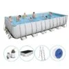 Bestway - Power Steel - Piscine Tubulaire - 732x366x132 Cm - Rectangulaire