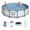 Bestway - Steel Pro MAX - Piscine Tubulaire - 427x107 Cm - Ronde