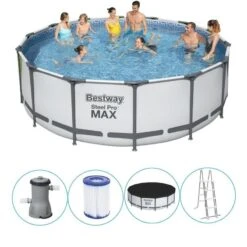 Bestway - Steel Pro MAX - Piscine Tubulaire - 427x122 Cm - Ronde