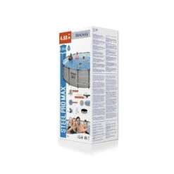 Bestway - Steel Pro MAX - Piscine Tubulaire - 488x122 Cm - Imprimé Pierre -Équipement De Natation Boutique bestway steel pro max piscine tubulaire 488x122 cm imprime pierre 3