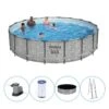 Bestway - Steel Pro MAX - Piscine Tubulaire - 549x122 Cm - Imprimé Pierre
