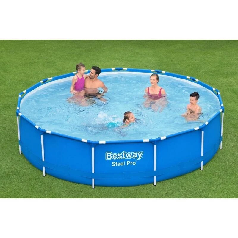 Bestway - Steel Pro - Piscine Tubulaire - 396x84 Cm - Ronde 2 Bestway - Steel Pro - Piscine Tubulaire - 396x84 Cm - Ronde – Image 2