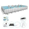 Bestway Steel Pro Rect. 956x488x132 Cm - Bleu - Pack De Piscine