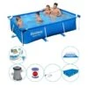 Bestway Steel Pro Rectangulaire 259x170x61 Cm - Piscine Plus Des Accessoires