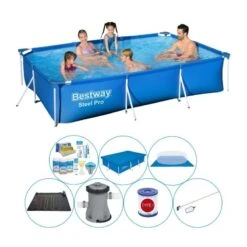 Bestway Steel Pro Rectangulaire 300x201x66 Cm - Bleu - Pack De Piscine