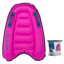 Bodyboard Découverte Gonflable Enfant Rose, 4 Ans-8 Ans (15-25Kg)