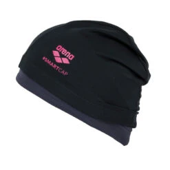 Bonnet De Bain Cheveux Longs Tissu ARENA SMARTCAP Noir Rose -Équipement De Natation Boutique bonnet de bain cheveux longs tissu arena smartcap noir rose 2