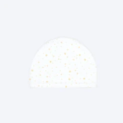 Bonnet De Bain En Maille Enduite - Tissu Imprimé - Taille S - Star Blanc