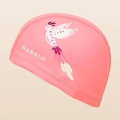 Bonnet De Bain Maille Silicone PRINT BIRD CORAIL