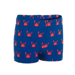 Boxer De Bain Bébé / Enfant Bleu Imprimé CRABES -Équipement De Natation Boutique boxer de bain bebe enfant bleu imprime crabes 3