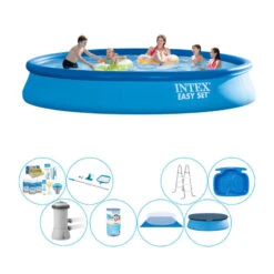 Bundle De Piscine - Intex Easy Set Ronde 457x84 Cm