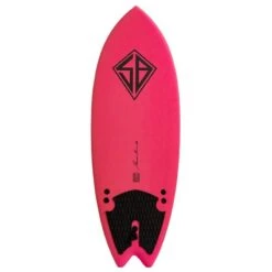CBC - Planche De Surf En Mousse - Softboard - 5'2 Baja Fish - Pink / Rainbow