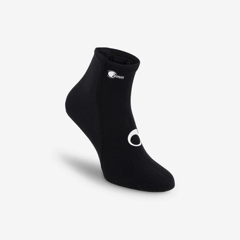 Chaussettes Plongée Néoprène 2mm - Noir 1 Chaussettes Plongée Néoprène 2mm - Noir