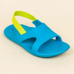 Chaussure Sandale Piscine Enfant SLAP 100 BASIC Bleu Vert 8 Chaussure Sandale Piscine Enfant SLAP 100 BASIC Bleu Vert -Équipement De Natation Boutique chaussure sandale piscine enfant slap 100 basic bleu vert 3