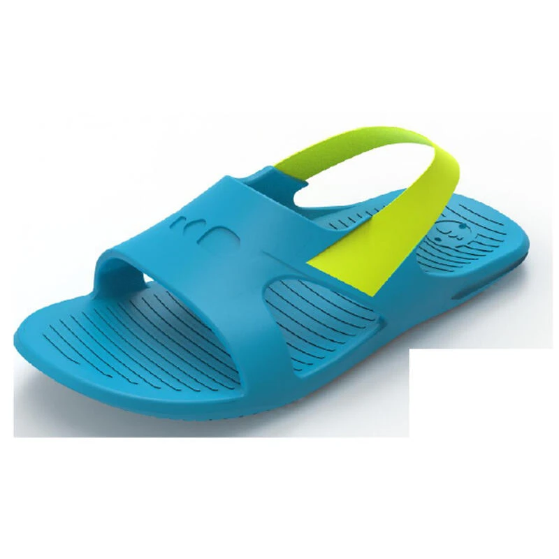 Chaussure Sandale Piscine Enfant SLAP 100 BASIC Bleu Vert 5 Chaussure Sandale Piscine Enfant SLAP 100 BASIC Bleu Vert – Image 5