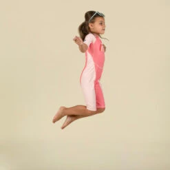 Combinaison Anti UV Bébé Kloupi Rose Imprimé ARC EN CIEL -Équipement De Natation Boutique combinaison anti uv bebe kloupi rose imprime arc en ciel 3