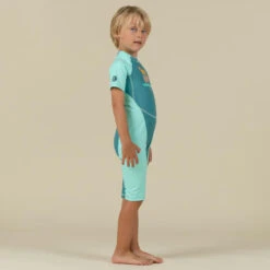 Combinaison Anti UV Bébé Kloupi Vert Imprimé SAVANE -Équipement De Natation Boutique combinaison anti uv bebe kloupi vert imprime savane 2