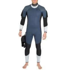 Combinaison Plongée Semi-étanche Homme Néoprène 7mm - Bleu Gris -Équipement De Natation Boutique combinaison plongee semi etanche homme neoprene 7mm bleu gris 2