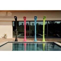 Douche D'extérieur Solaire Cobra 32L Avec Rince Pieds - PEHD - 217 Cm -Équipement De Natation Boutique douche dexterieur solaire cobra 32l avec rince pieds pehd 217 cm 5