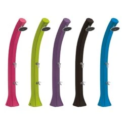 Douche D'extérieur Solaire Happy 4x4 - 44L Avec Rince Pieds - PEHD - 222 Cm