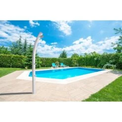 Douche D'extérieur Solaire Jolly 25L Avec Rince Pieds - Aluminium - 228 Cm -Équipement De Natation Boutique douche dexterieur solaire jolly 25l avec rince pieds aluminium 228 cm 2